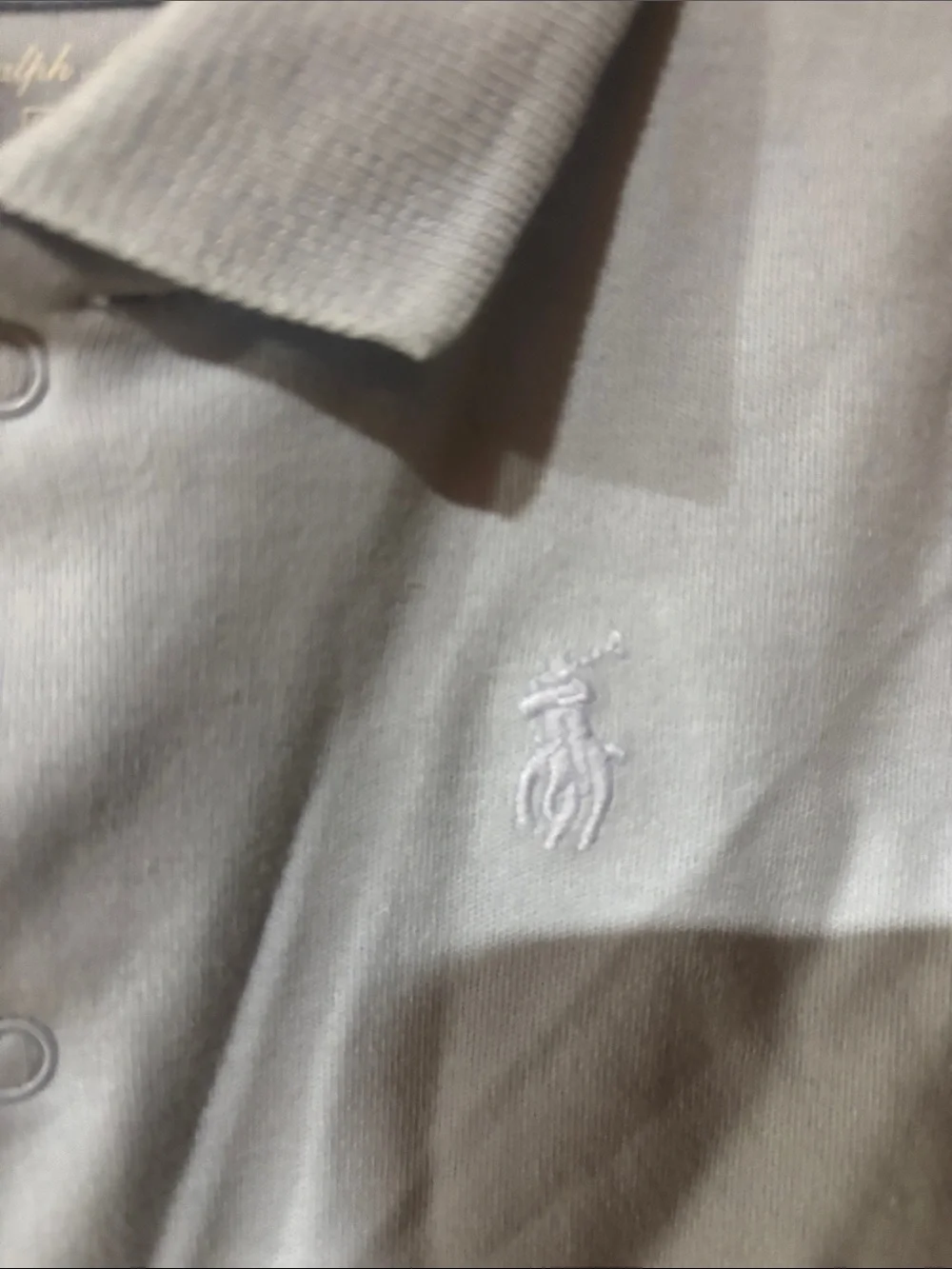 Ralph Lauren Baby Polo-Style One-Piece in Light Blue